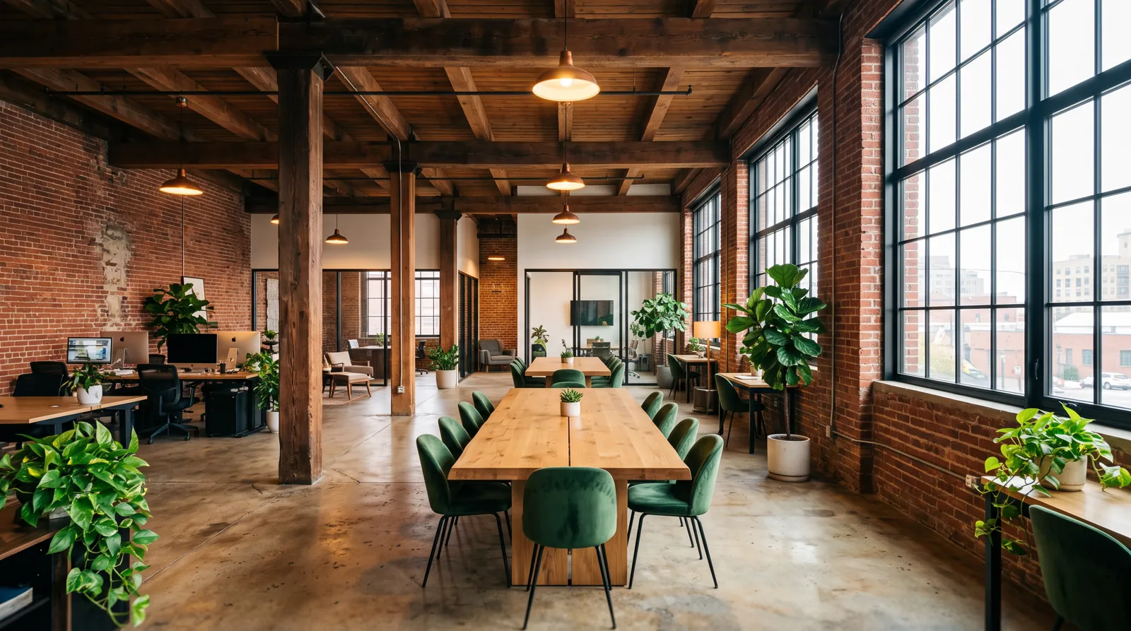 Converted warehouse office in Philadelphia